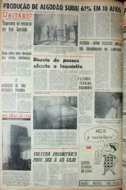 Página do jornal Unitário de agosto de 1969