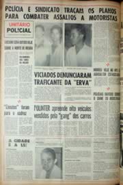 Página do jornal Unitário de agosto de 1969