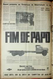 Página do jornal Unitário de agosto de 1969