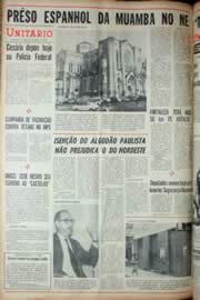 Página do jornal Unitário de agosto de 1969