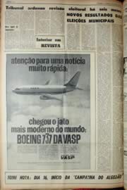 Página do jornal Unitário de agosto de 1969