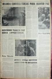 Página do jornal Unitário de agosto de 1969