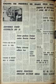 Página do jornal Unitário de agosto de 1969