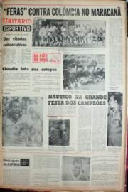 Página do jornal Unitário de agosto de 1969