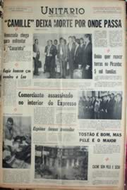 Página do jornal Unitário de agosto de 1969