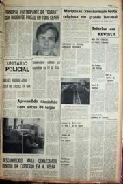 Página do jornal Unitário de agosto de 1969
