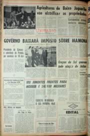 Página do jornal Unitário de agosto de 1969