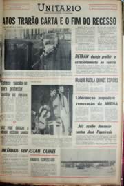 Página do jornal Unitário de agosto de 1969