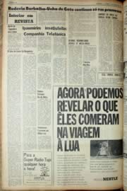 Página do jornal Unitário de agosto de 1969