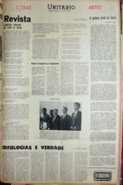 Página do jornal Unitário de agosto de 1969