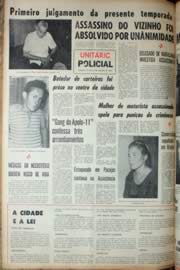 Página do jornal Unitário de setembro de 1969