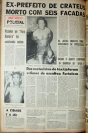 Página do jornal Unitário de setembro de 1969