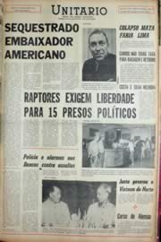 Página do jornal Unitário de setembro de 1969