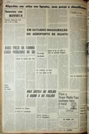 Página do jornal Unitário de setembro de 1969