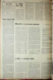 Página do jornal Unitário de setembro de 1969