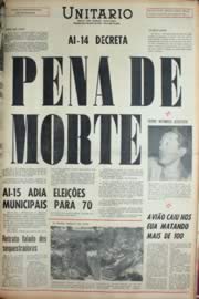 Página do jornal Unitário de setembro de 1969