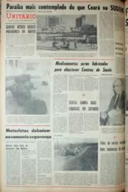 Página do jornal Unitário de setembro de 1969