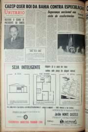 Página do jornal Unitário de setembro de 1969