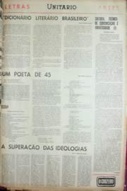 Página do jornal Unitário de setembro de 1969
