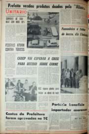 Página do jornal Unitário de setembro de 1969