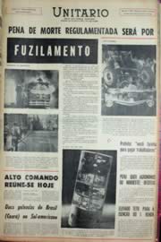 Página do jornal Unitário de setembro de 1969