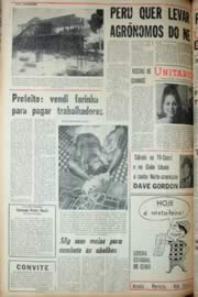 Página do jornal Unitário de setembro de 1969