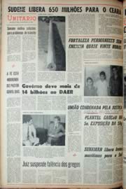 Página do jornal Unitário de setembro de 1969