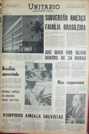 Página do jornal Unitário de setembro de 1969