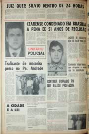 Página do jornal Unitário de setembro de 1969