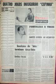 Página do jornal Unitário de setembro de 1969