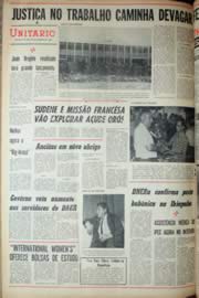 Página do jornal Unitário de setembro de 1969