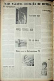 Página do jornal Unitário de setembro de 1969