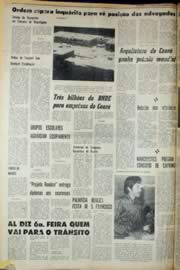 Página do jornal Unitário de outubro de 1969