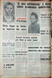Página do jornal Unitário de outubro de 1969