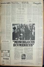 Página do jornal Unitário de outubro de 1969