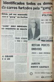 Página do jornal Unitário de outubro de 1969