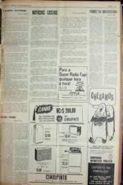 Página do jornal Unitário de outubro de 1969