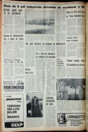 Página do jornal Unitário de outubro de 1969