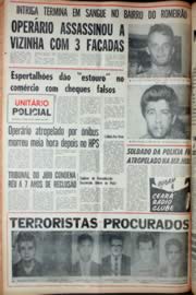 Página do jornal Unitário de outubro de 1969