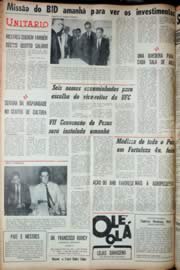 Página do jornal Unitário de outubro de 1969