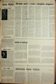 Página do jornal Unitário de outubro de 1969