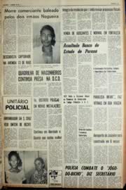 Página do jornal Unitário de outubro de 1969