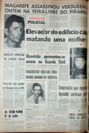 Página do jornal Unitário de outubro de 1969