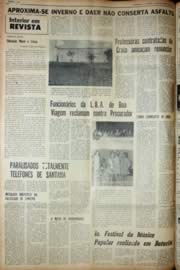 Página do jornal Unitário de outubro de 1969