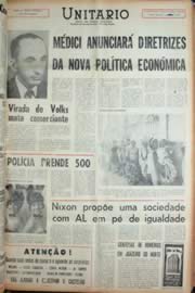 Página do jornal Unitário de novembro de 1969
