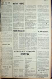 Página do jornal Unitário de novembro de 1969