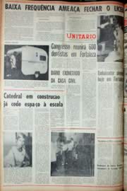 Página do jornal Unitário de novembro de 1969