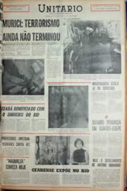 Página do jornal Unitário de novembro de 1969