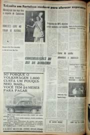 Página do jornal Unitário de novembro de 1969