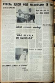 Página do jornal Unitário de novembro de 1969